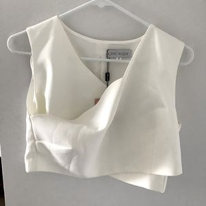 Savvy Cross Wrapped Top